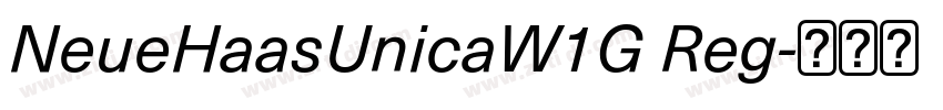 NeueHaasUnicaW1G Reg字体转换